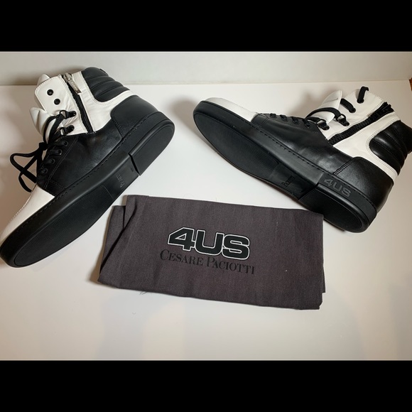 4US Cesare Paciotti Hightop Sneakers - Picture 5 of 7